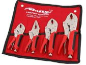 4pc Heavy Duty Rubber Grip Wrench Set Vice Locking Lock Pliers Mole Grips Tools