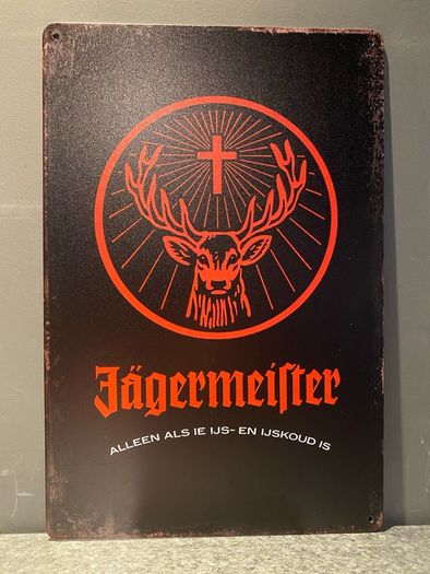 Jagermeister Tin Metal sign