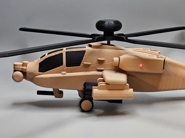 AH-64 Apache Helicopter 3D Printed (Free Postage)