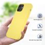 Liquid Silicone Case For iPhone 12 Mini Luxury Thin Soft Phone Cover New Yellow - FHT8IP12MLK Image 5