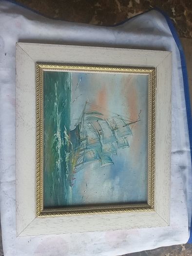 Seascape oil on board