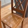Solid Oak Dining Chairs set of 2 Image 4