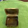 antique  old brass Japanese button box Image 7