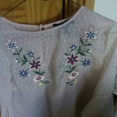 BNWT Blush Pink size 10 sheer Top