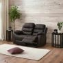 FINAL UNITS 2 Seater Leather Recliner Sofa, Brown Image 8