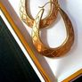 Vintage Hallmarked 9ct Gold Hoop Earrings Image 8