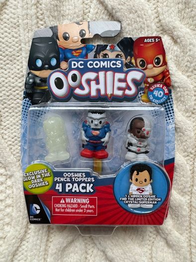 Ooshies DC Comics Pack Cyborg Superman Glow Dark new Please look at the pictures