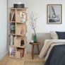 BRAND NEW Revolving bookcase 360-degree Rotating Solid Wood Bookshelf Children's Picture Book Shelf Floor Corner Shelf Image 4