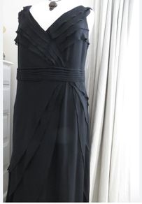 Fab black chiffon maxi dress size 14