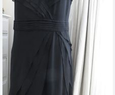 Fab black chiffon maxi dress size 14