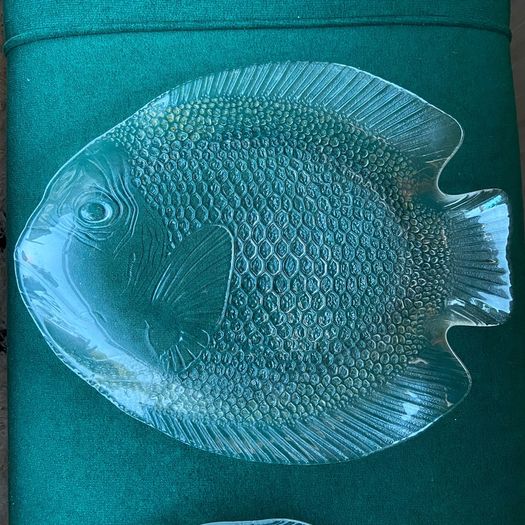 Arcoroc France Fish Platter and plates