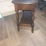 Beautiful Antique Table with Ashtray in Drawer, Measurements are in the photo's, Image 5