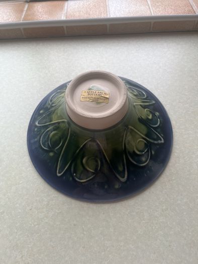 Vintage 2 Large Pottery Bowls as New
