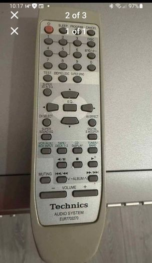 Wanted Technics remote control EUR7702290 -EUR7702270