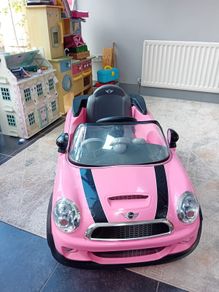 Toy car chargeable with charge included.
