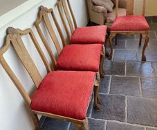Set of 4 Queen Anne Style Dining Chairs - Upcycle Project