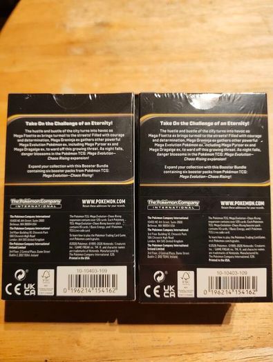 Pokemon Tcg Mega Evolution Chaos Rising booster bundle X2