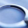 Vintage 9ct White Gold 375 & Blue Sapphire Stacker Ring 2,78g size N Image 7