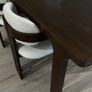 Contemporary Dark Walnut Dining Table Ex Display, Excellent Condition Image 6