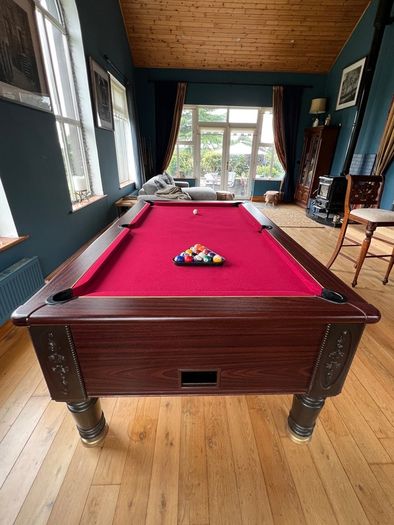 Beautiful Pool Table - 7 foot with coin mechanism