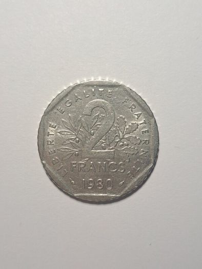 France 2 franc coin