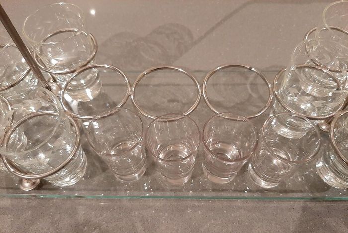 Vintage Italian mini glasses set