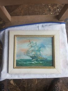 Seascape oil on board
