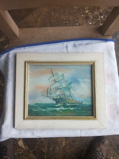 Seascape oil on board