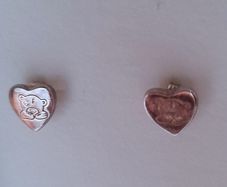 Me to you stud silver earrings