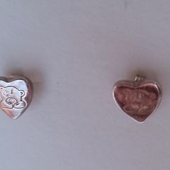 Me to you stud silver earrings