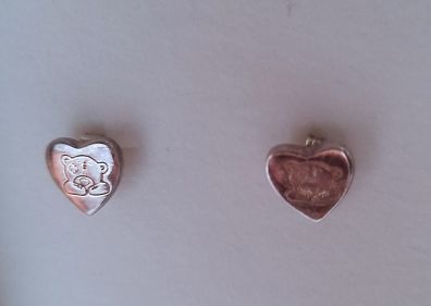 Me to you stud silver earrings