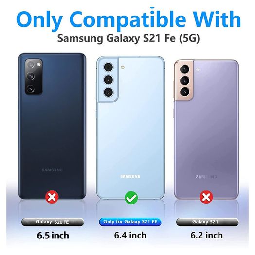 For Samsung Galaxy S21 FE 5G Tempered Glass Screen Protector Saver Cover New - FHT22SMTG