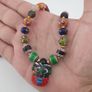 Antique Venetian Style MultiColor Mix Glass Beads Necklace Image 10
