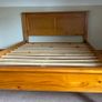 Solid Pine Double Bed For Sale Image 4