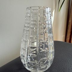 Vintage 70's Waterford Crystal 7" Vase Tralee Pattern Marked Waterford Ireland