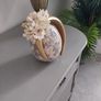 Brand new gold and ivory crown headpiece fascinator headband Image 2