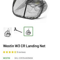fishing net Westin w3 large rubber pike salmon lake river