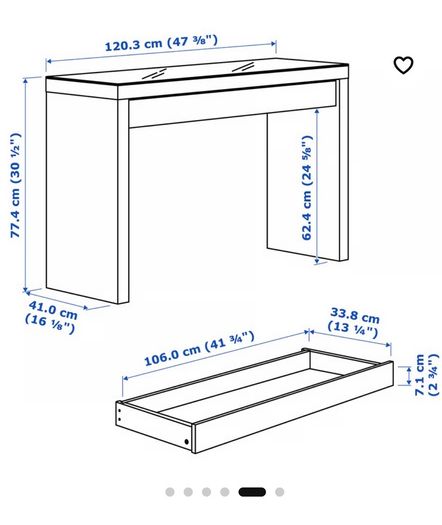 Dressing table or desk