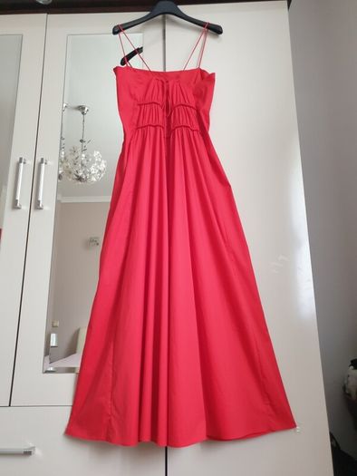 Cos Red Dress Size Uk 14