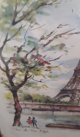 Vintage Eiffel Tower Print