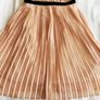 Women's DOROTHY PERKINS Peach Chiffon Pleated Dress . Size S / Size 8 Image 4