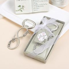 Infinity Love Forever Design Silver Metal Wedding Favor Bottle Opener