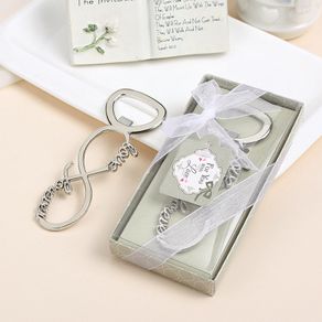 Infinity Love Forever Design Silver Metal Wedding Favor Bottle Opener