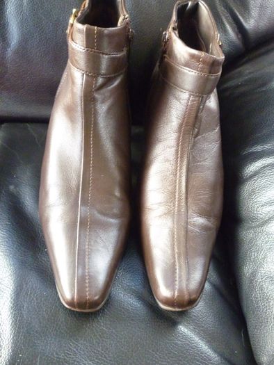 Brown ankle boots Leather Wallis Size Uk 6 Eu 39 Great Used Condition