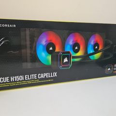 Corsair iCUE H150i Elite Capellix 360mm Liquid CPU Cooler - Black