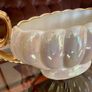 Vintage H J  Wood Burslem Pearlescent Lustre Mantel Vase with Gold Handles Image 9