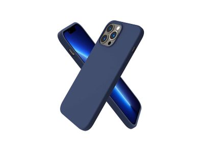 Liquid Silicone Shockproof Case For iPhone 13 Pro Max Luxury Soft Phone Cover Blue New - FHT6IP13PMLK