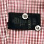 EXCLUSIVE Zegna Sport Plaid Shirt Men Adult L Orange White Long Sleeve Image 4