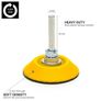 Glass Polish 12001 | Hook and Loop Backing Pad, Spindle Pad for Drill | Thread M6 with Universal Drill attachment | 50mm Image 3