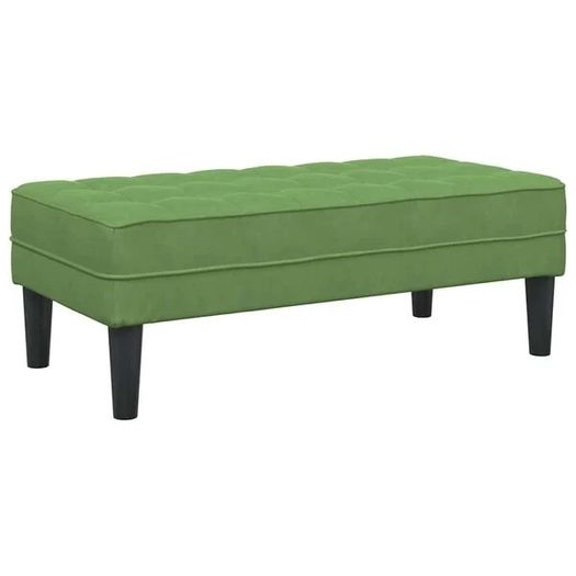 Bench Light green 113 x 57 x 39 cm Velvet